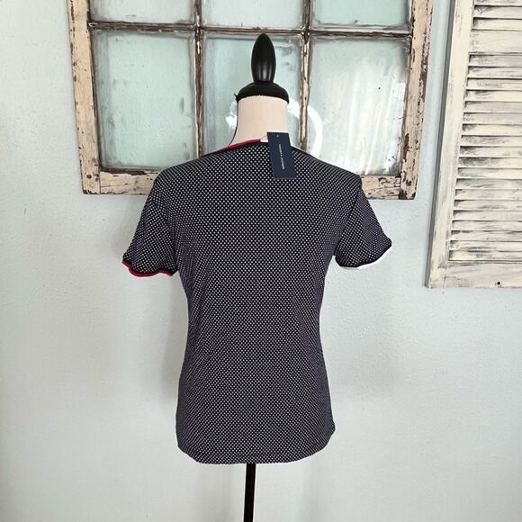 NWT Tommy Hilfiger non- collar Polo Style Top - Picture 6 of 9